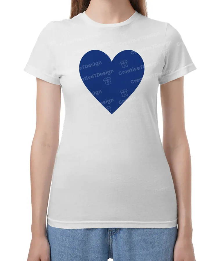 RJ Decker Catherine Blue Heart T-Shirt