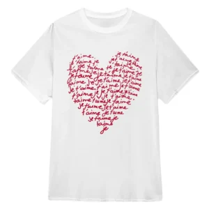 Daredevil Born Again Kirsten Je T'aime Heart Tee