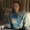 Ava Daniels Hacks Delta Basketball Hoodie