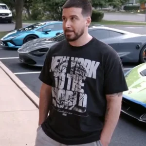 Jersey Shore Family Vacation Vinny Guadagnino New York to the World T-Shirt