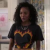 Cle'era Hollingsworth All American Lena Croft Fire Heart T-Shirt