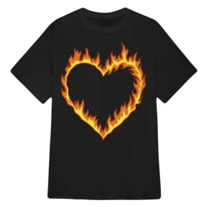 Alternative view of All American Lena Croft Fire Heart T-Shirt