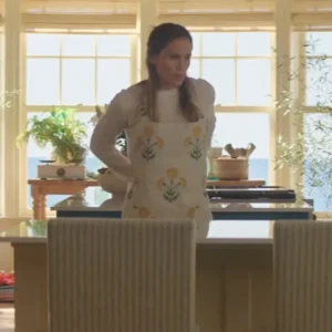 The Five-Star Weekend Jennifer Garner Marigold Print Apron