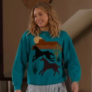 Adults Billie Vintage Southwestern Horse & Cactus Sweatshirt