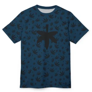Brothers Woody Cannabis Leaf Print T-Shirt