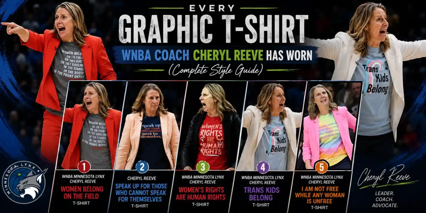 Every Graphic T-Shirt WNBA Coach Cheryl Reeve Has Worn Complete Style Guide