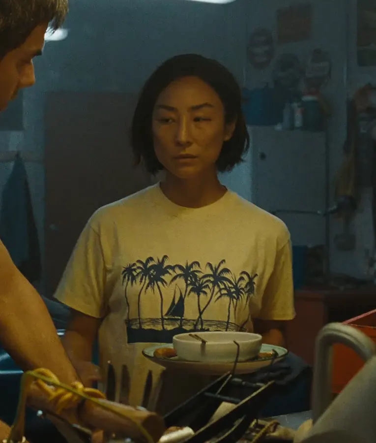 Greta Lee The Last House Movie Maui Palm Tree Vintage Graphic T-Shirt