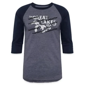 The Great Lakes USA Baseball Rob Mac Unisex Baseball T-Shirt
