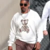 Checkerboard Dripping Teddy Bear Sweatshirt Jamie Foxx