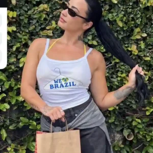 We Love Brazil Tank Top Demi Lovato