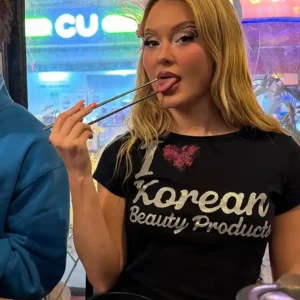 Zara Larsson I Love Korean Beauty Products T-Shirt